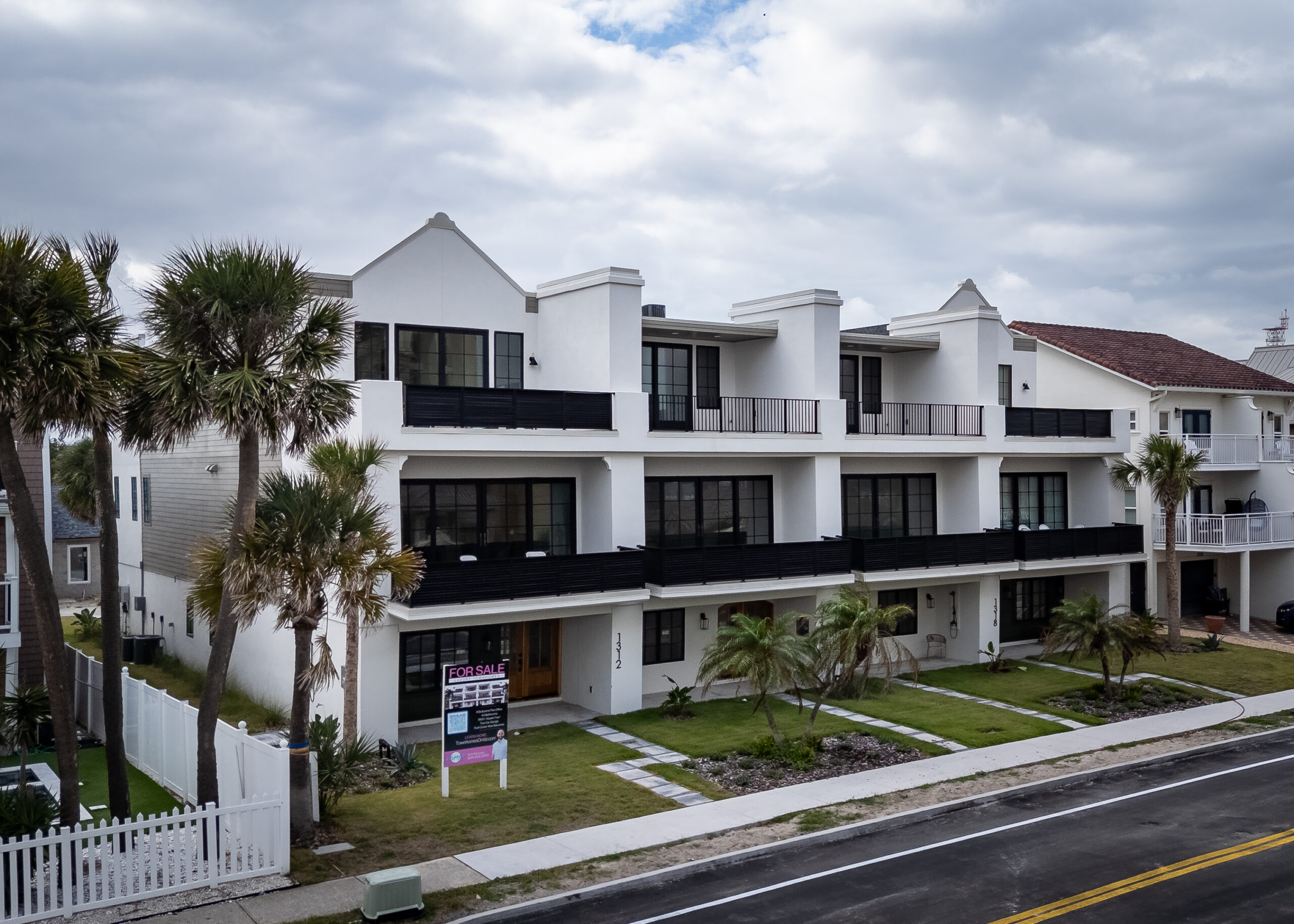 Front facade of a multi-family building